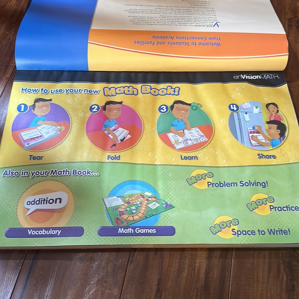 Envision Math, Grade 1, Student Edition‎ Large format workbook - Picture 6 of 6
